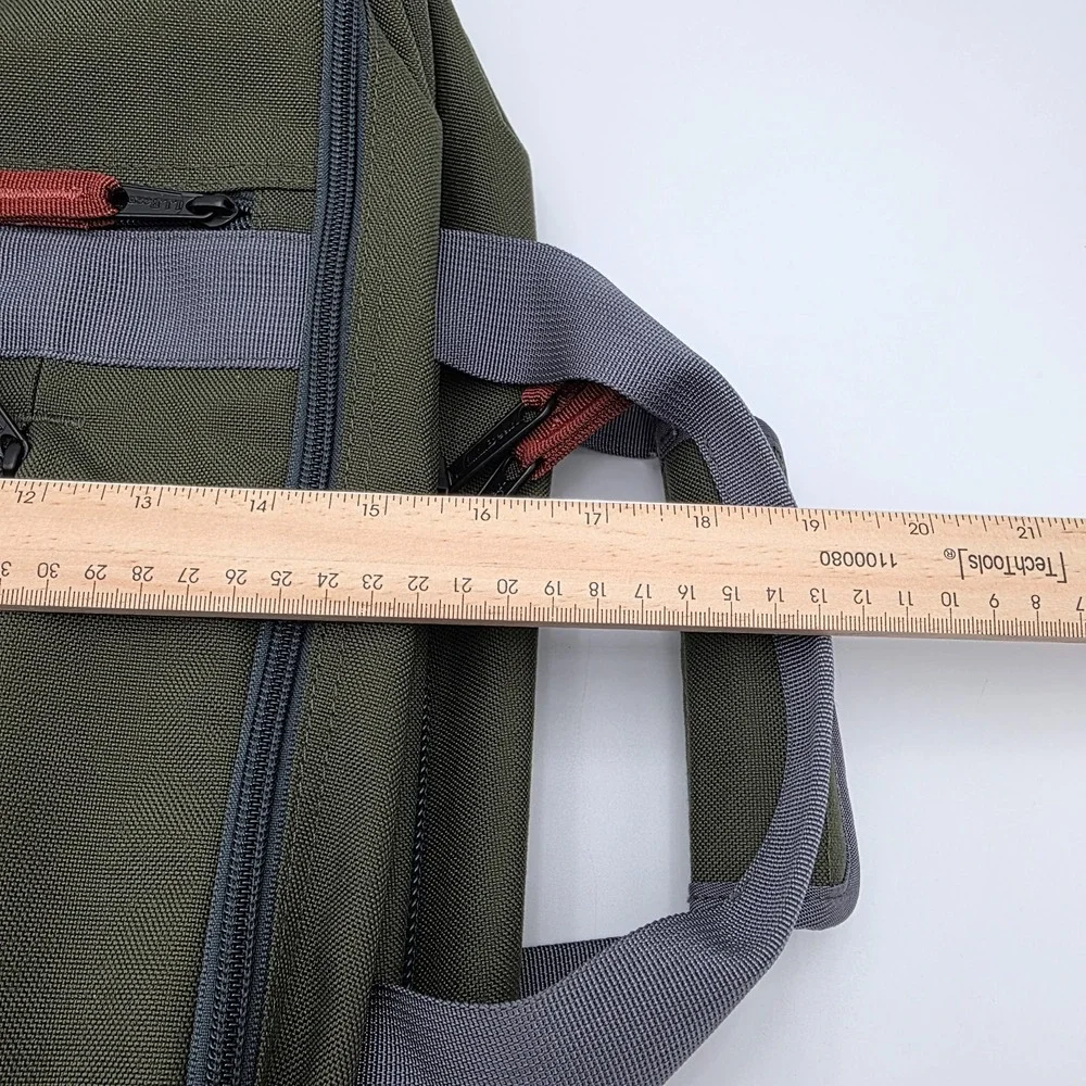 Vtg OG LL Bean Continental Backpack Carry on Travel Pack Moss Green/ Gray